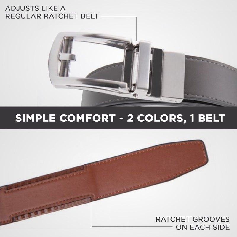 Patented Reversible Ratchet Belt - 2 colors - (2 Pack!) – Mark Fred